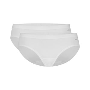 2 Pack Basics Organic Cotton Stretch - Bikini - Wit XLarge