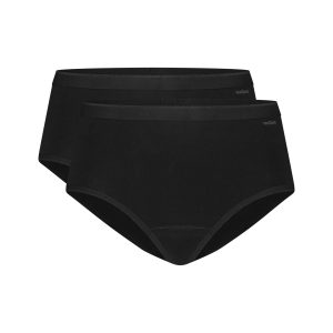 2 Pack Basics Organic Cotton Stretch - Bikini - Zwart Large