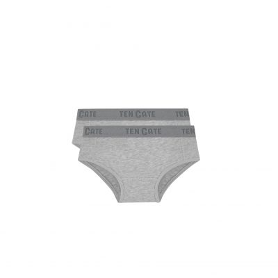2 Pack Basics Organic Cotton Stretch - Hipster - Light Grey 14j