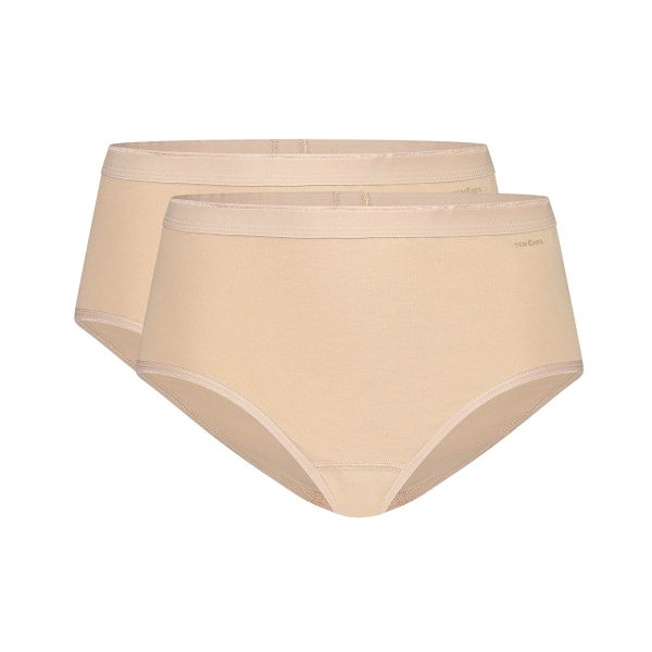 2 Pack Basics Organic Cotton Stretch - Midi - Nude XXXLarge