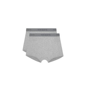 2 Pack Basics Organic Cotton Stretch - Shorts - Grey 12j