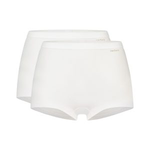 2 Pack Basics Organic Cotton Stretch - Shorts - Wit Large