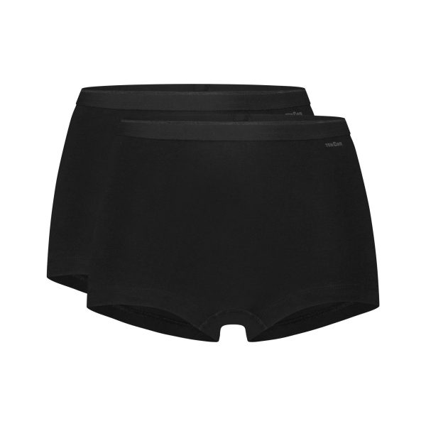 2 Pack Basics Organic Cotton Stretch - Shorts - Zwart XXLarge