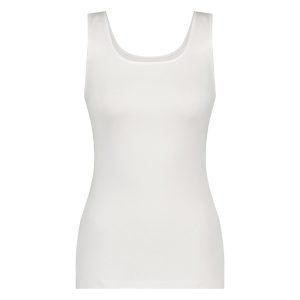 Basics Organic Cotton Stretch - Singlet - Wit Medium