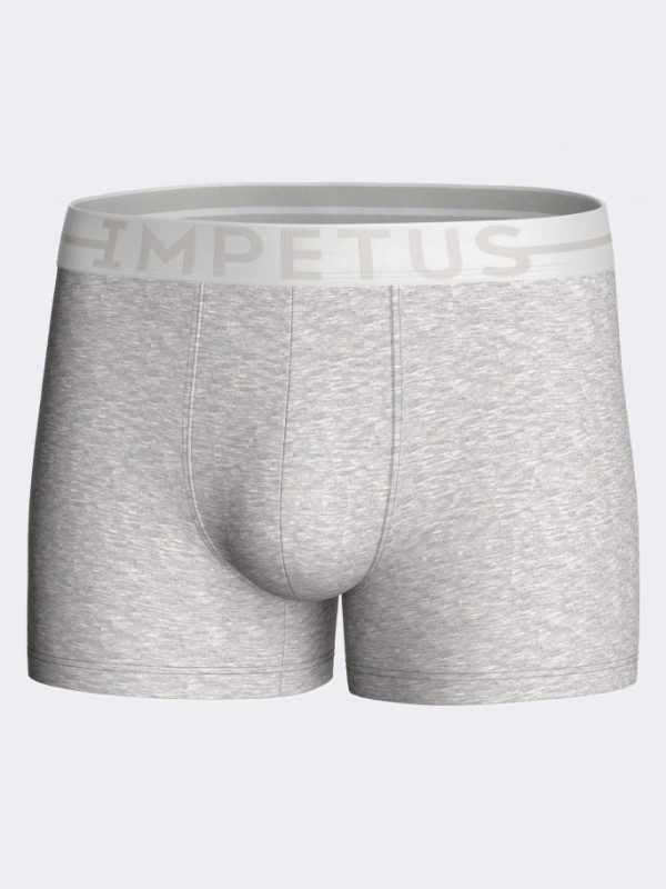 Men's Boxer Soft Stretch - Retro - Grijs Small