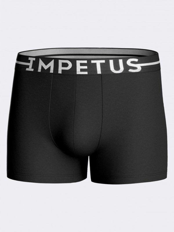 Men's Boxer Soft Stretch - Retro - Zwart Large