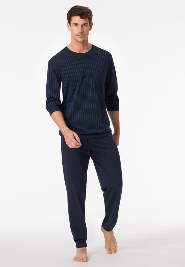 Pyjama Lang - Donkerblauw 50
