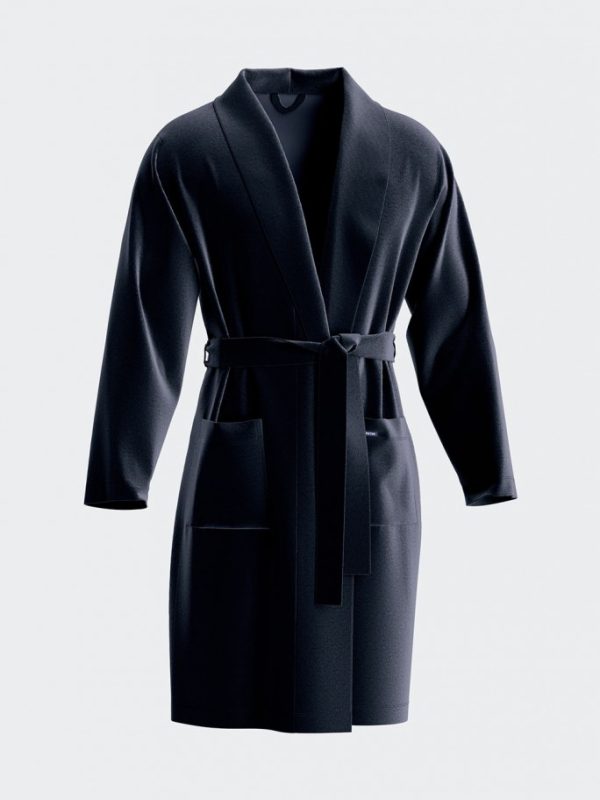 Robe Velvet - Marine Large