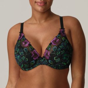 San Angel - Plunge Bh Halve Mousse Cups - Peacock Feather 90D