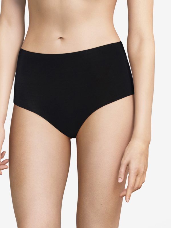 Softstretch - Hoge Taille - zwart