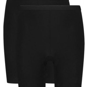 2 Pack Basics Organic Cotton Stretch - Long Shorts - zwart