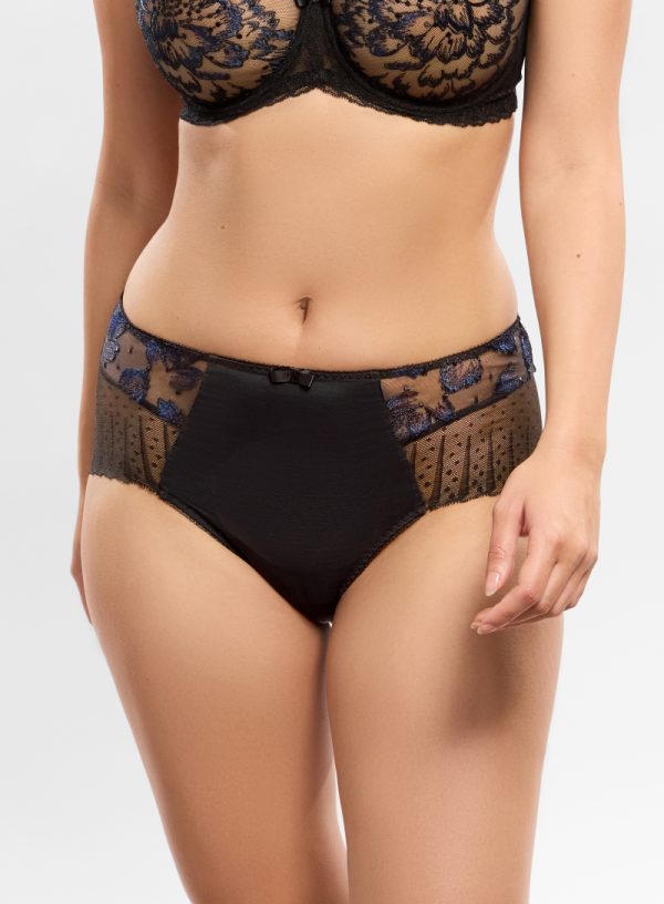 Amour - Hoge Taille slip - zwart