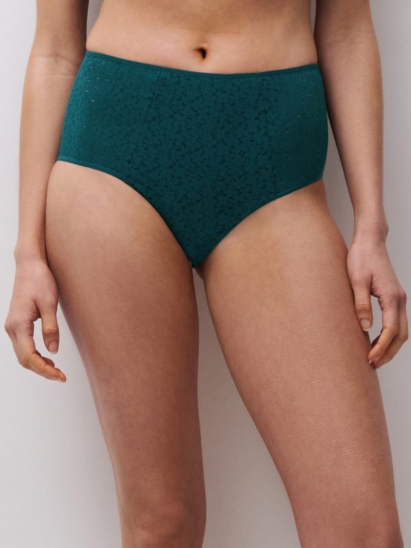 Norah - Hoge Slip - Donkergroen