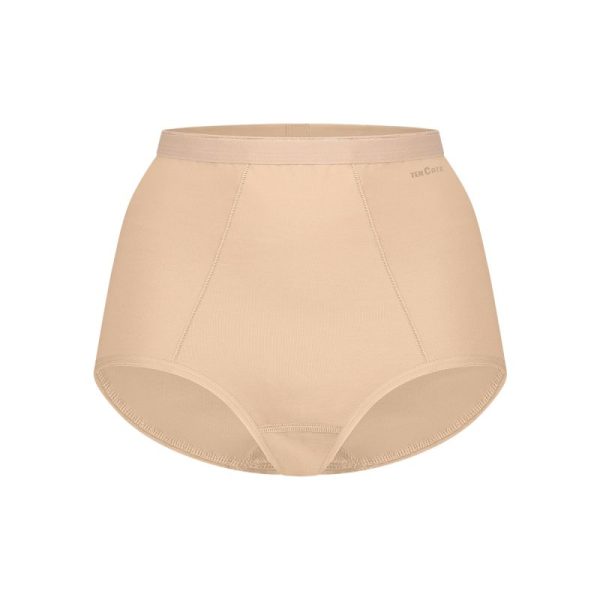 Basics Organic Cotton Stretch -High Waist Shape - Beige