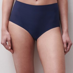 Softstretch - Hoge Taille - blauw