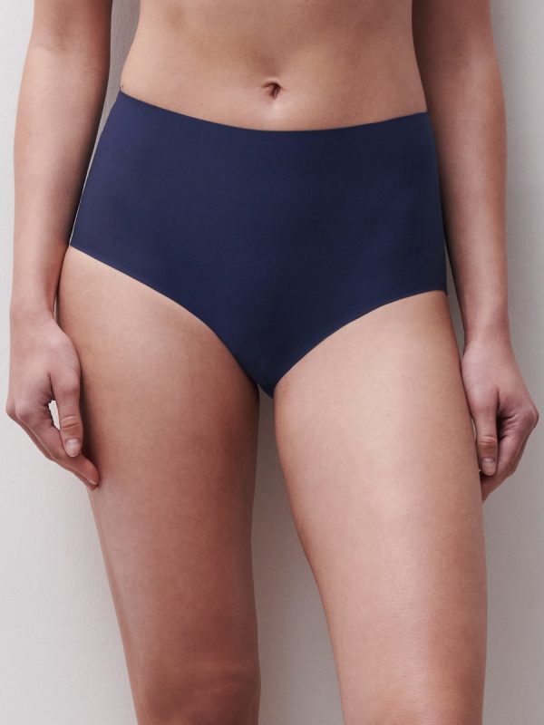 Softstretch - Hoge Taille - blauw