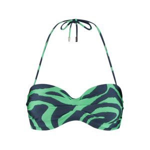 101C - Strapless Bikini - Green Tiger