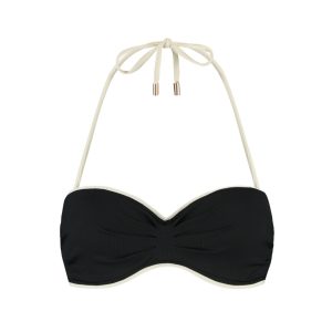101D - Strapless bikini - vanilla & black