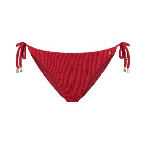 204B - Bikinislip met koordjes - Lipstick red