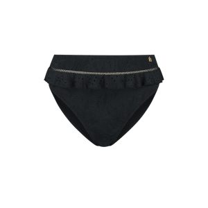 206B - Bikinislip - Black embroidery