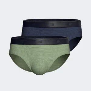 2 pack - slips - groen/blauw