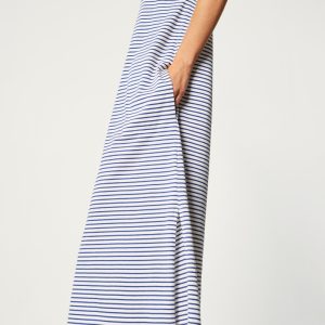 Fergie - kleed zonder mouw - Cobalt blue stripe