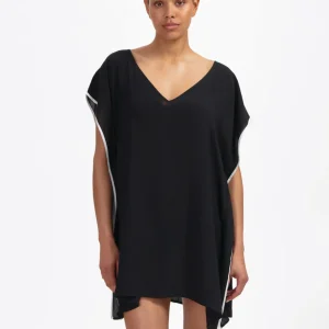 Strandkleed - Vanilla/black