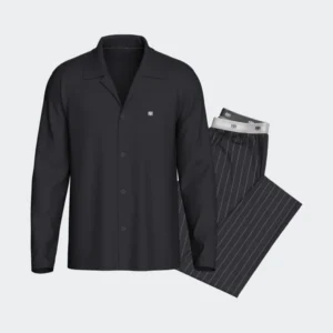 Heren Pyjama - Blauw / strepen